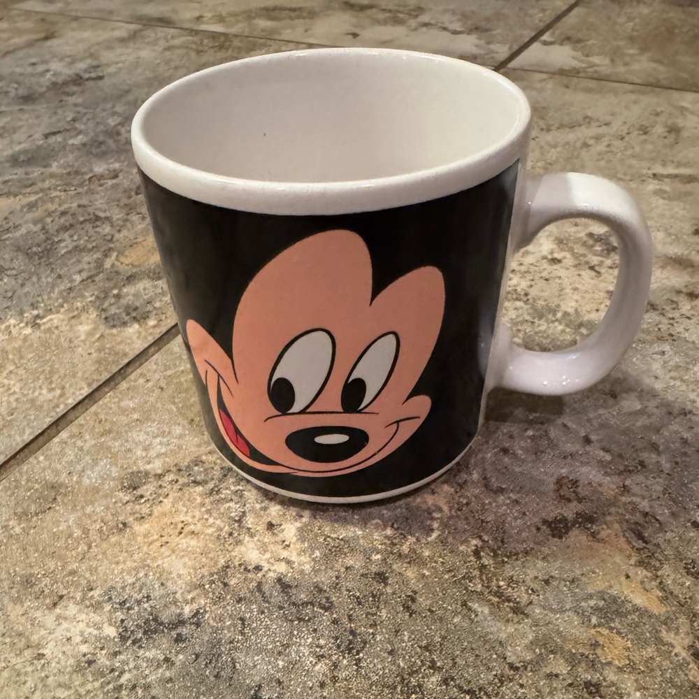 Vintage Disney Mickey & Minnie Mouse Ceramic Coffee Tea Mug Vintage Applause